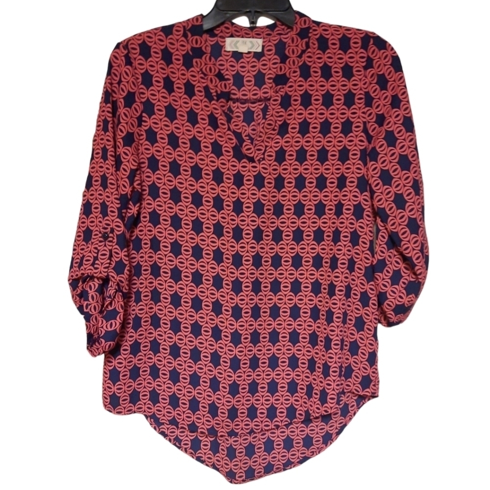 Pink Rose Blouse Size Small